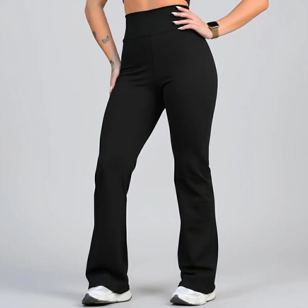 Oferta: Calça Legging Leg Flare Zero Transparência Grossa Academia - Tubarão Digital