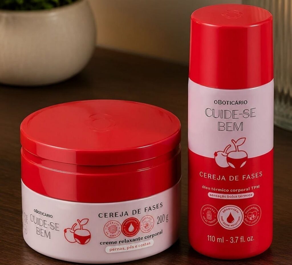 Oferta: Combo Cuide-se Bem Cereja De Fases: Creme Relaxante Corporal - Tubarão Digital